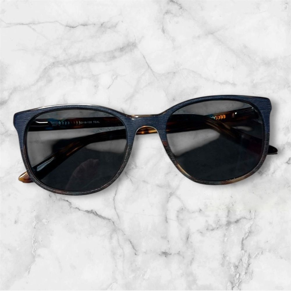 Karen Kane Torenia blue and brown Sunglasses